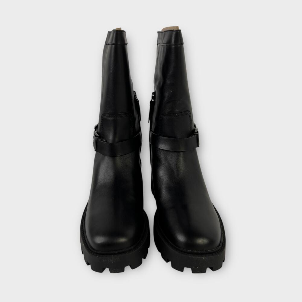 Franco Sarto Elle Lug Boot in Black Size 9.5 NEW - Picture 4 of 12